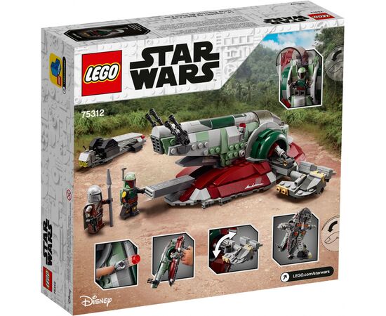 Конструктор LEGO Star Wars Зореліт Боби Фетта 593 деталі (75312), зображення 10 Конструктор LEGO Star Wars Зореліт Боби Фетта 593 деталі (75312), зображення 10