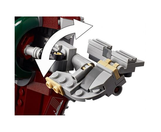 Конструктор LEGO Star Wars Зореліт Боби Фетта 593 деталі (75312), зображення 9 Конструктор LEGO Star Wars Зореліт Боби Фетта 593 деталі (75312), зображення 9