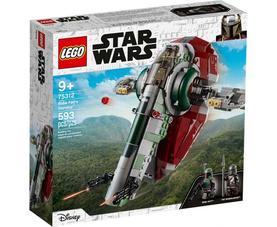 Конструктор LEGO Star Wars Звездолет Бобы Фетта 593 деталей (75312)