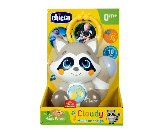 Игрушка на коляску Chicco Енот (10065.00), изображение 2 Игрушка на коляску Chicco Енот (10065.00), изображение 2
