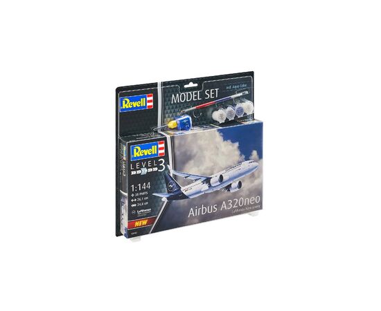 Збірна модель Revell Літак Аеробус A321 Neo рівень 3 масштаб 1144 (RVL-63942)