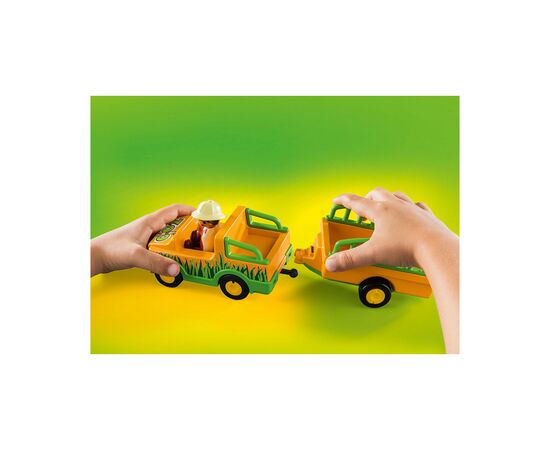 Конструктор Playmobil Джип с прицепом и носорогом (6336519), изображение 4 Конструктор Playmobil Джип с прицепом и носорогом (6336519), изображение 4
