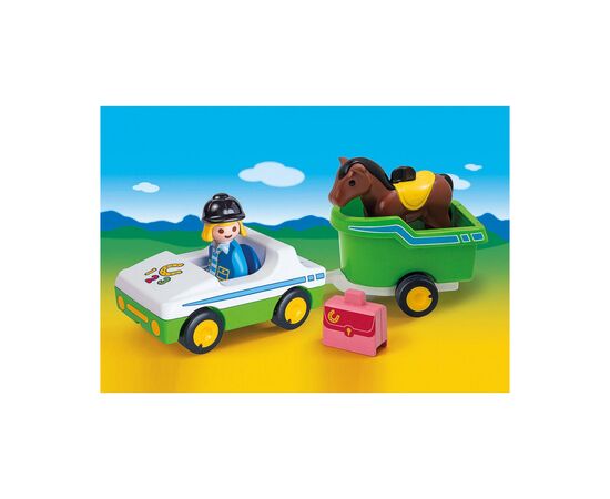 Конструктор Playmobil Машина с повозкой и лошадью (6336518), изображение 3 Конструктор Playmobil Машина с повозкой и лошадью (6336518), изображение 3