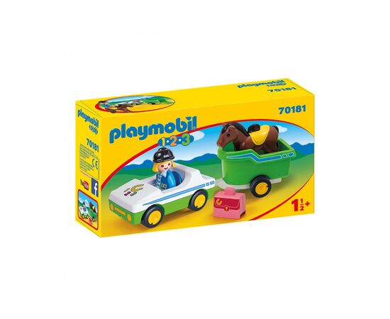 Конструктор Playmobil Машина с повозкой и лошадью (6336518) Конструктор Playmobil Машина с повозкой и лошадью (6336518)