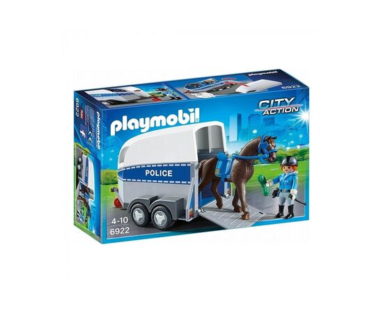 Конструктор Playmobil Полиция с лошадью и трейлером (6332945)