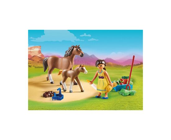 Конструктор Playmobil Пру с лошадью и жеребёнком (6336564), изображение 3 Конструктор Playmobil Пру с лошадью и жеребёнком (6336564), изображение 3