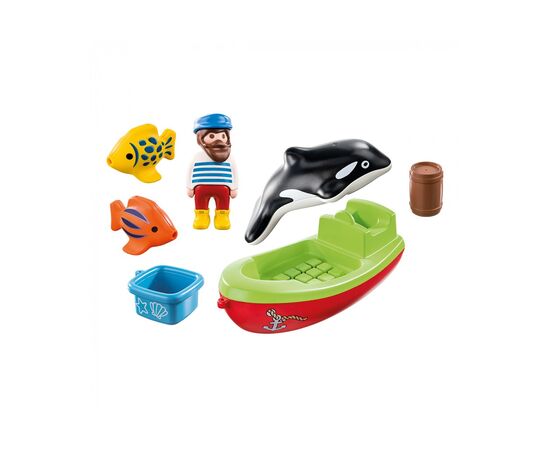Конструктор Playmobil Рыбак с лодкой (6336520), изображение 2 Конструктор Playmobil Рыбак с лодкой (6336520), изображение 2
