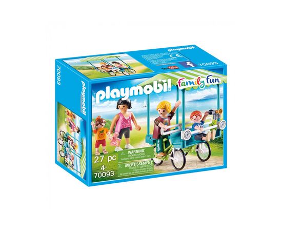 Конструктор Playmobil Семейный трёхколёсный велосипед (6336644)