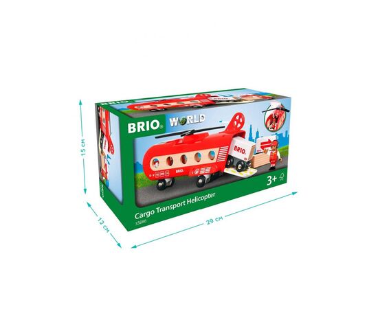 Железная дорога Brio Грузовой вертолет с вагонами (33886), изображение 5 Железная дорога Brio Грузовой вертолет с вагонами (33886), изображение 5