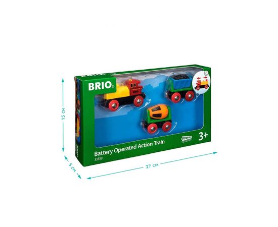 Железная дорога Brio Товарный поезд на батарейках, 3 элемента (33319), изображение 5 Железная дорога Brio Товарный поезд на батарейках, 3 элемента (33319), изображение 5