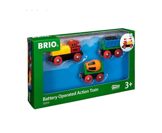 Залізниця Brio Товарний потяг на батарейках, 3 елементи (33319)