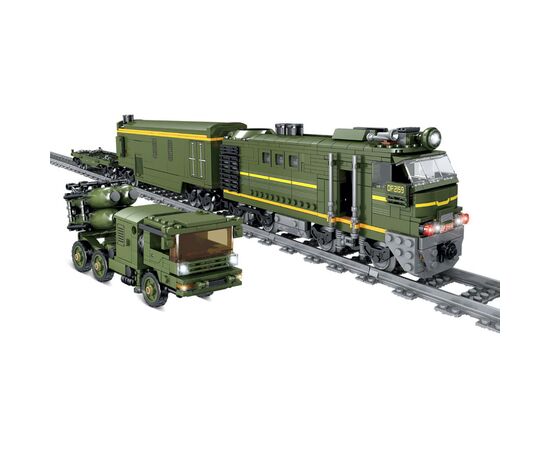 Конструктор ZIPP Toys Поезд DF2159 с рельсами, зеленый на радиоуправлении (98252), изображение 2 Конструктор ZIPP Toys Поезд DF2159 с рельсами, зеленый на радиоуправлении (98252), изображение 2