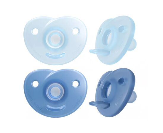 Пустышка Philips AVENT Soothie для мальчиков 0-6 мес 2 шт (SCF099/21), изображение 2 Пустышка Philips AVENT Soothie для мальчиков 0-6 мес 2 шт (SCF099/21), изображение 2