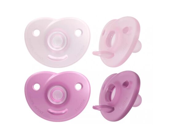 Пустышка Philips AVENT Soothie для девочек 0-6 мес 2 шт. (SCF099/22), изображение 2 Пустышка Philips AVENT Soothie для девочек 0-6 мес 2 шт. (SCF099/22), изображение 2