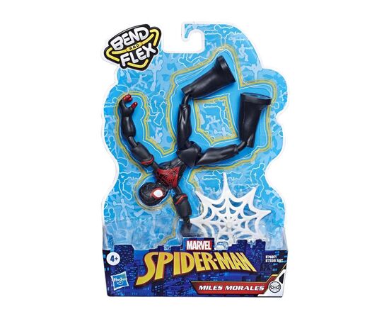 Фигурка для геймеров Hasbro Spider-Man Bend and flex Майлз Моралес 15 см (E7335_E7687), изображение 2 Фигурка для геймеров Hasbro Spider-Man Bend and flex Майлз Моралес 15 см (E7335_E7687), изображение 2