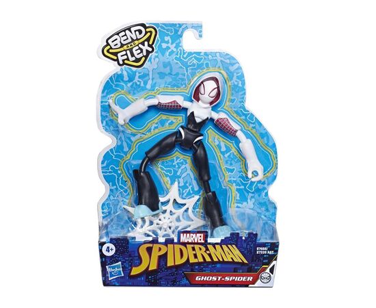 Фигурка для геймеров Hasbro Spider-Man Bend and flex Гвен Призрак-паук 15 см (E7335_E7688), изображение 2 Фигурка для геймеров Hasbro Spider-Man Bend and flex Гвен Призрак-паук 15 см (E7335_E7688), изображение 2