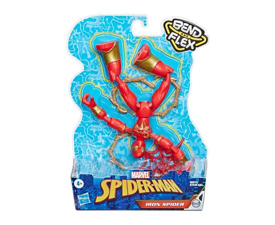 Фигурка для геймеров Hasbro Spider-Man Bend and Flex Железный человек-паук 15 см (E7335_E8972), изображение 2 Фигурка для геймеров Hasbro Spider-Man Bend and Flex Железный человек-паук 15 см (E7335_E8972), изображение 2