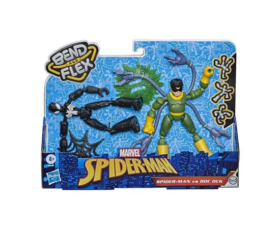Фигурка для геймеров Hasbro набор Spider-Man Bend and flex Человек-паук против Дока (F0239), изображение 2 Фигурка для геймеров Hasbro набор Spider-Man Bend and flex Человек-паук против Дока (F0239), изображение 2