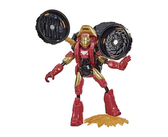 Фигурка для геймеров Hasbro Avengers Bend and flex 2 в 1 Железный человек на мотоцикле (F0244), изображение 2 Фигурка для геймеров Hasbro Avengers Bend and flex 2 в 1 Железный человек на мотоцикле (F0244), изображение 2