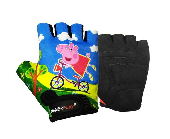 Велорукавиці PowerPlay Children 5473 Peppa Pig Blue XS (5473Pepa_XS_Blue)