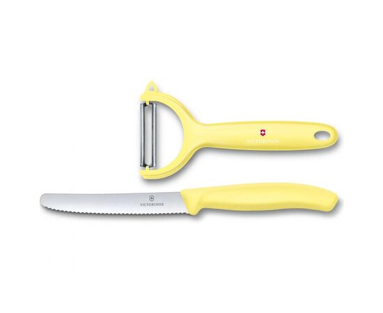 Набор ножей Victorinox SwissClassic Paring Set Tomato and Kiwi Yellow (6.7116.23L82), изображение 2 Набор ножей Victorinox SwissClassic Paring Set Tomato and Kiwi Yellow (6.7116.23L82), изображение 2