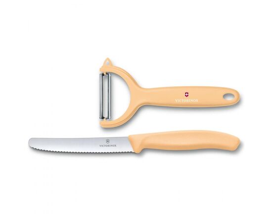 Набор ножей Victorinox SwissClassic Paring Set Tomato and Kiwi Light Orange (6.7116.23L92), изображение 2 Набор ножей Victorinox SwissClassic Paring Set Tomato and Kiwi Light Orange (6.7116.23L92), изображение 2