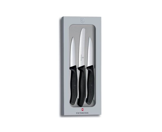 Набор ножей Victorinox SwissClassic Paring Set 3 шт Black (6.7113.3G), изображение 2 Набор ножей Victorinox SwissClassic Paring Set 3 шт Black (6.7113.3G), изображение 2
