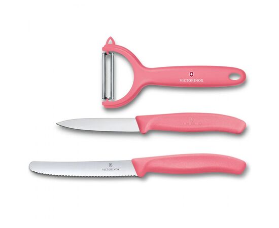 Набор ножей Victorinox SwissClassic Paring Set 3 шт Tomato and Kiwi Red (6.7116.33L12), изображение 2 Набор ножей Victorinox SwissClassic Paring Set 3 шт Tomato and Kiwi Red (6.7116.33L12), изображение 2