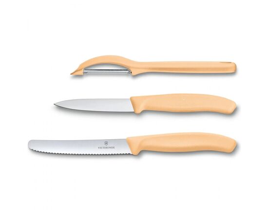 Набор ножей Victorinox SwissClassic Paring Set 3 шт Universal Orange (6.7116.31L92), изображение 2 Набор ножей Victorinox SwissClassic Paring Set 3 шт Universal Orange (6.7116.31L92), изображение 2