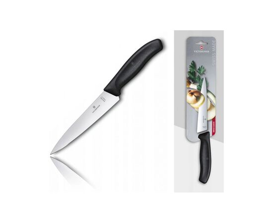 Кухонний ніж Victorinox SwissClassic Kitchen 15 см Black (6.8003.15B), зображення 2 Кухонний ніж Victorinox SwissClassic Kitchen 15 см Black (6.8003.15B), зображення 2