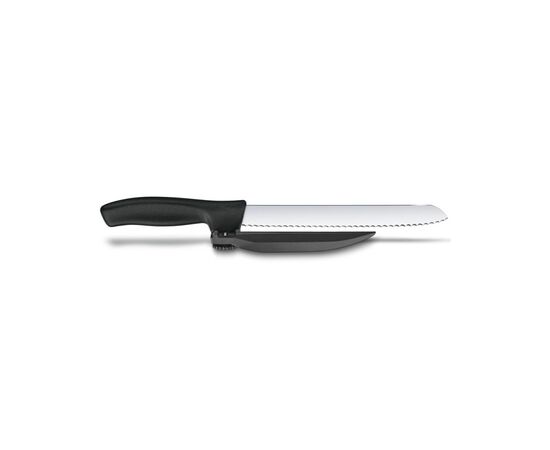Кухонний ніж Victorinox SwissClassic DUX 21 см Serrated Black (6.8663.21), зображення 2