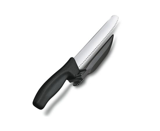 Кухонний ніж Victorinox SwissClassic DUX 21 см Serrated Black (6.8663.21), зображення 3