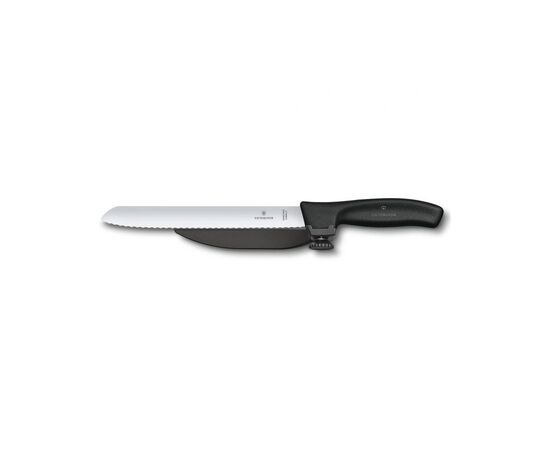 Кухонний ніж Victorinox SwissClassic DUX 21 см Serrated Black (6.8663.21)