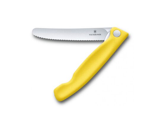 Кухонный нож Victorinox SwissClassic Foldable Paring 11 см Serrated Yellow (6.7836.F8B)