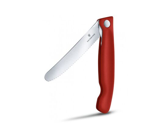Кухонный нож Victorinox SwissClassic Foldable Paring 11 см Serrated Red (6.7831.FB), изображение 2 Кухонный нож Victorinox SwissClassic Foldable Paring 11 см Serrated Red (6.7831.FB), изображение 2