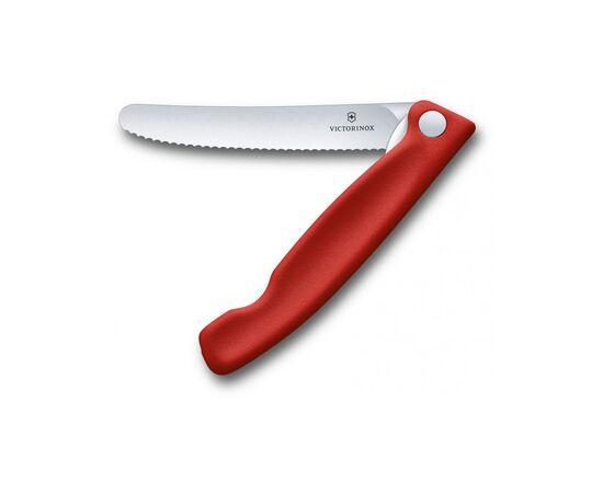 Кухонный нож Victorinox SwissClassic Foldable Paring 11 см Serrated Red (6.7831.FB)