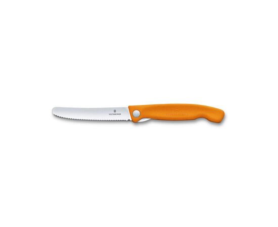 Кухонный нож Victorinox SwissClassic Foldable Paring 11 см Serrated Orange (6.7836.F9B), изображение 3 Кухонный нож Victorinox SwissClassic Foldable Paring 11 см Serrated Orange (6.7836.F9B), изображение 3