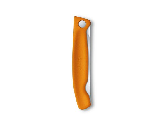 Кухонный нож Victorinox SwissClassic Foldable Paring 11 см Serrated Orange (6.7836.F9B), изображение 5 Кухонный нож Victorinox SwissClassic Foldable Paring 11 см Serrated Orange (6.7836.F9B), изображение 5
