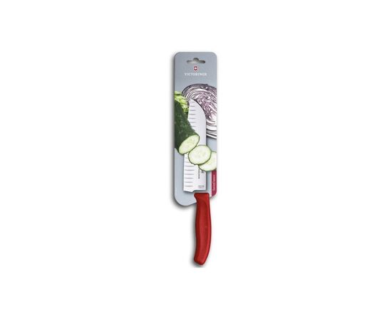 Кухонный нож Victorinox SwissClassic Santoku 17 см Red (6.8521.17B)