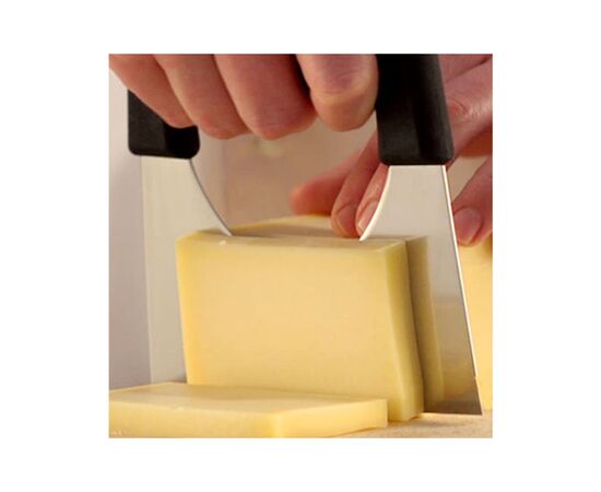 Кухонный нож Victorinox Fibrox Cheese 15x9 см Black (6.1103.09), изображение 4 Кухонный нож Victorinox Fibrox Cheese 15x9 см Black (6.1103.09), изображение 4