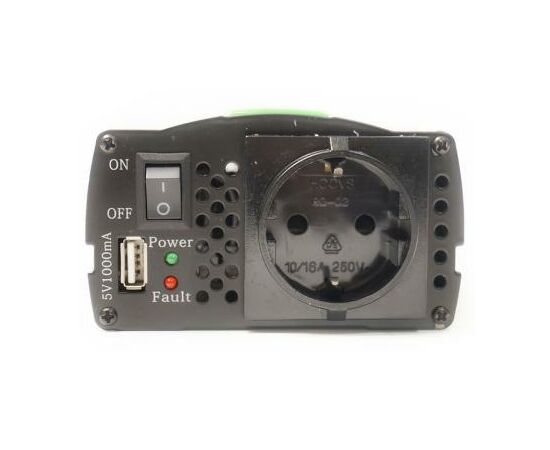 Автомобильный инвертор 24V/220V 300W, USB 5V 1A, HYM300-242 PowerPlant (KD00MS0002), изображение 5 Автомобильный инвертор 24V/220V 300W, USB 5V 1A, HYM300-242 PowerPlant (KD00MS0002), изображение 5