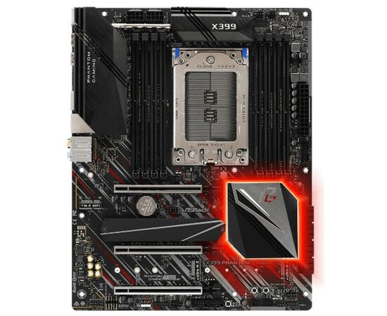 Материнская плата ASRock X399 PHANTOM GAMING 6, изображение 2 Материнская плата ASRock X399 PHANTOM GAMING 6, изображение 2