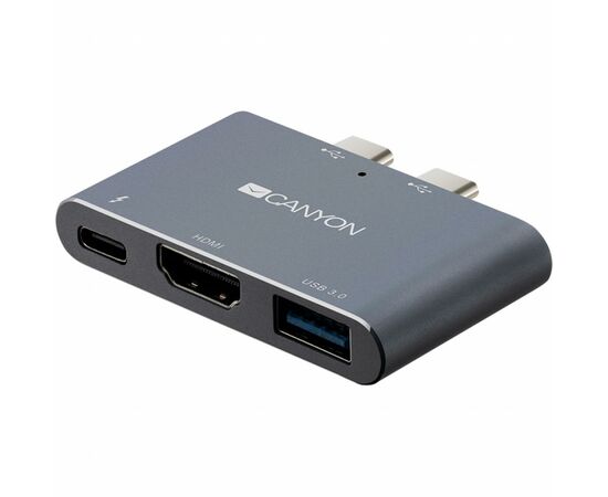 Порт-реплікатор Canyon Docking Station with 3 ports, Thunderbolt 3, Input 100-240V (CNS-TDS01DG)