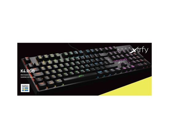 Клавиатура Xtrfy K4 RGB Kailh Red RU (XG-K4-RGB-R-RUS), изображение 7 Клавиатура Xtrfy K4 RGB Kailh Red RU (XG-K4-RGB-R-RUS), изображение 7