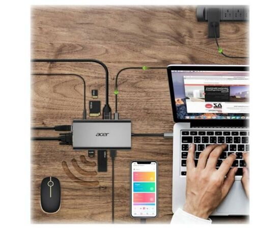 Порт-репликатор Acer 7in1 Type C dongle 1 x HDMI, 3 x USB3.2, 1 x SD/TF, 1 x PD (HP.DSCAB.008), изображение 4 Порт-репликатор Acer 7in1 Type C dongle 1 x HDMI, 3 x USB3.2, 1 x SD/TF, 1 x PD (HP.DSCAB.008), изображение 4