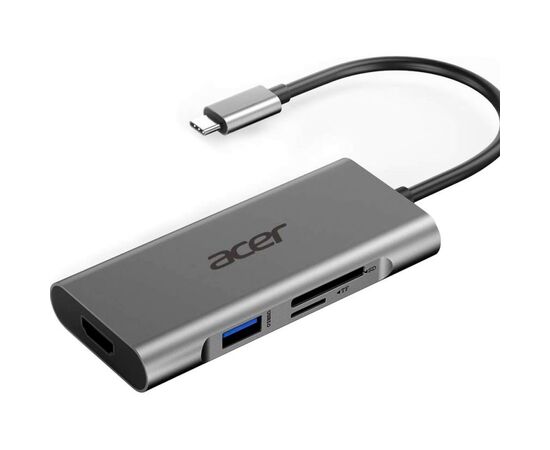 Порт-репликатор Acer 7in1 Type C dongle 1 x HDMI, 3 x USB3.2, 1 x SD/TF, 1 x PD (HP.DSCAB.008)