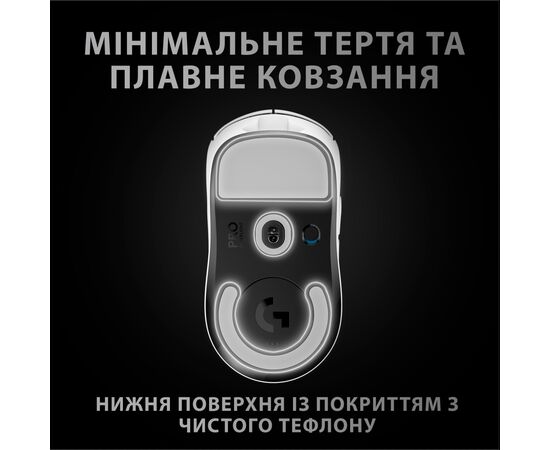 Мишка Logitech G Pro X Superlight Wireless White (910-005942), зображення 6 Мишка Logitech G Pro X Superlight Wireless White (910-005942), зображення 6