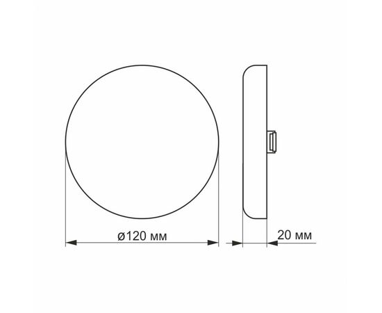 Светильник Videx LED 15W 4100K 220V (VL-DLFR-154), изображение 3 Светильник Videx LED 15W 4100K 220V (VL-DLFR-154), изображение 3