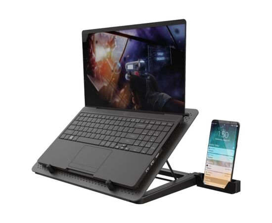 Подставка для ноутбука Trust GXT 1125 Quno Laptop Cooling Stand (23581), изображение 4 Подставка для ноутбука Trust GXT 1125 Quno Laptop Cooling Stand (23581), изображение 4