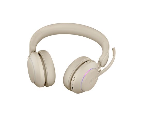 Наушники Jabra Evolve 2 65 MS USB-A Stereo Beige (26599-999-998), изображение 4 Наушники Jabra Evolve 2 65 MS USB-A Stereo Beige (26599-999-998), изображение 4